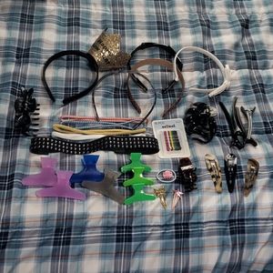 Large 32 piece hair accessory lot headbands NWOT